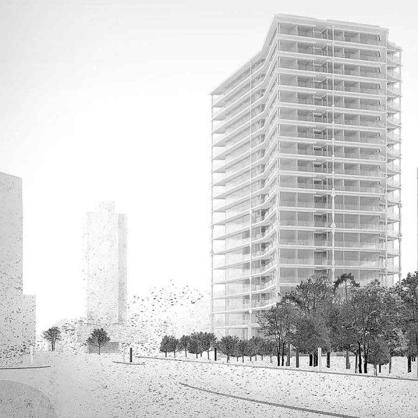 ADA Angela Deuber Architect Architects Architektin Architecture Switzerland Swiss Schweiz Zurich Zürich
Baden Residential High Rise Tower Stacked Columns Veranda In Between European Buds