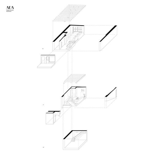 ADA Angela Deuber Architect Architects Architektin Architecture Switzerland Swiss Schweiz Zurich Zürich
Grossmünster Office Space Conversion Townhouse Spacious Continuity Daylight Falling Blue