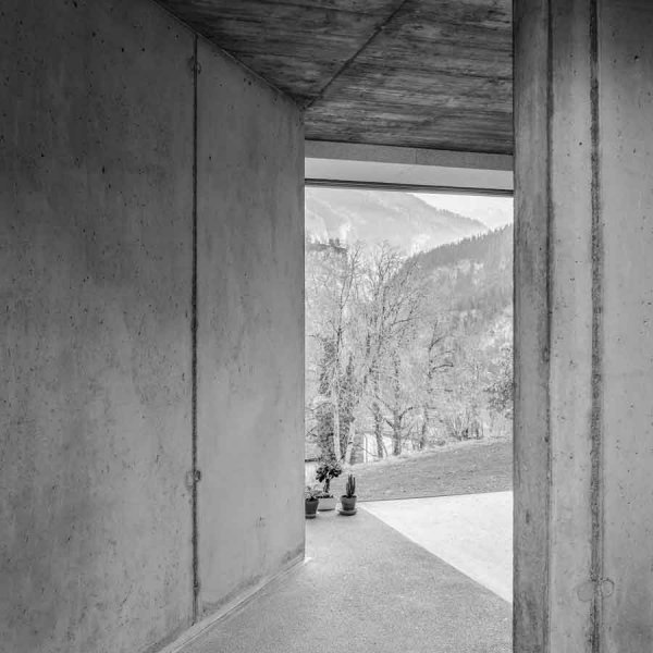 ADA Angela Deuber Architect Architects Architektin Architecture Switzerland Swiss Schweiz Zurich Zürich
Thusis Graubünden Alps Private Residential House Trapezoid Geometric Lansdcape Interconnected Mountain
