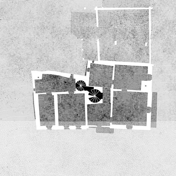 ADA Angela Deuber Architect Architects Architektin Architecture Switzerland Swiss Schweiz Zurich Zürich La Biennale di Venezia Venice Italia Italy FREESPACE 8 Works Analytique Physical Presence Infinity Space Drawings Dissolving Boundaries Interdependent Whole
Stuls Graubünden Albula Alps Medieval Private Residential House Labyrinth Interconnected Double Stair Staircase Restoration Snow